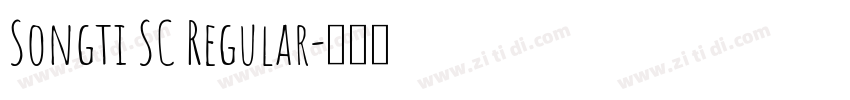 Songti SC Regular字体转换